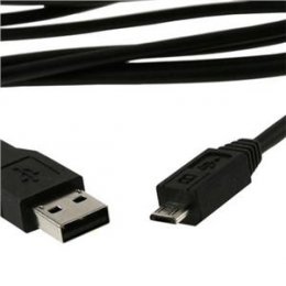 Kabel USB A Male/ Micro B Male, 0.5m,USB 2.0,černý  (CCP-mUSB2-AMBM-0.5M)