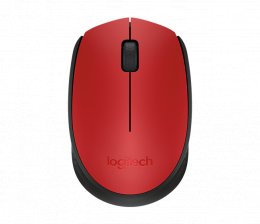 myš Logitech Wireless Mouse M171, červená  (910-004641)