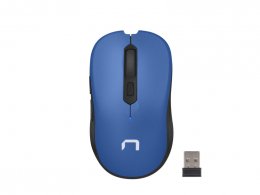 Natec optická myš ROBIN/ Cestovní/ Optická/ 1 600 DPI/ Bezdrátová USB/ Modrá  (NMY-0916)