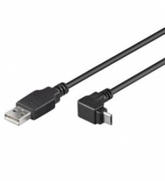 PremiumCord Kabel micro USB 2.0, A-B, 90°, 3m  (ku2m3f-90)