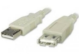 PremiumCord USB 2.0 kabel prodlužovací, A-A, 0,5m  (kupaa05)