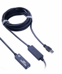 PremiumCord USB 3.0 repeater a prodlužovací kabel A/ M-A/ F  10m  (ku3rep10)