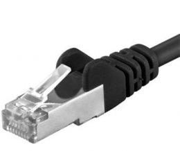 Premiumcord Patch kabel CAT6a S-FTP, RJ45-RJ45, AWG 26/ 7 0,25m černá  (sp6asftp002C)