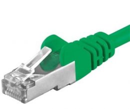 Premiumcord Patch kabel CAT6a S-FTP, RJ45-RJ45, AWG 26/ 7 0,25m zelená  (sp6asftp002G)