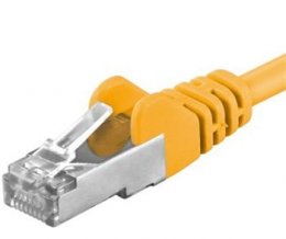 Premiumcord Patch kabel CAT6a S-FTP, RJ45-RJ45, AWG 26/ 7 2m, žlutá  (sp6asftp020Y)