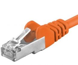 Premiumcord Patch kabel CAT6a S-FTP, RJ45-RJ45, AWG 26/ 7 0,5m, oranžová  (sp6asftp005E)