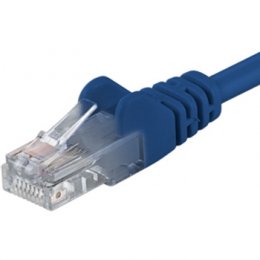 PremiumCord Patch kabel UTP RJ45-RJ45 CAT6 0.25m modrá  (sp6utp002B)