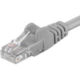 PremiumCord Patch kabel UTP RJ45-RJ45 level 5e 0.25m šedá  (sputp002)