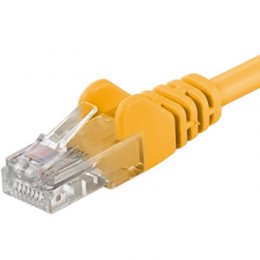 PremiumCord Patch kabel UTP RJ45-RJ45 level 5e 2m žlutá  (sputp02Y)