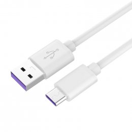 PremiumCord Kabel USB 3.1 C/ M - USB 2.0 A/ M, Super fast charging 5A, bílý, 1m  (ku31cp1w)