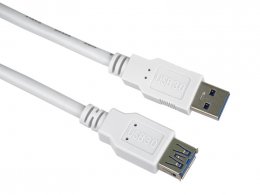 PremiumCord Prodlužovací kabel USB 3.0 Super-speed 5Gbps A-A, MF, 9pin, 2m bílá  (ku3paa2w)
