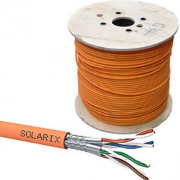 Instalační kabel Solarix CAT7A SSTP LSOHFR B2ca-s1,d1,a1 500m/ cívka SXKD-7A-1200-SSTP-LSOHFR-B2ca  (27000022)