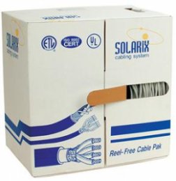 Instalační kabel Solarix CAT5E FTP PVC Eca 305m/ box SXKD-5E-FTP-PVC  (27655142)