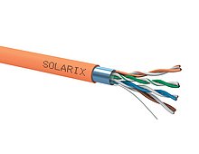 Instalační kabel Solarix CAT5E FTP LSOHFR B2ca-s1,d1,a1 500m/ cívka SXKD-5E-FTP-LSOHFR-B2ca  (27655153)