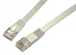 SOLARIX patch kabel plochý CAT5E UTP LSOH 0,5m šedý  (28780059)