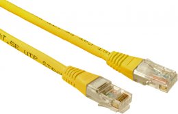 SOLARIX patch kabel CAT5E UTP PVC 0,5m žlutý  (28340059)