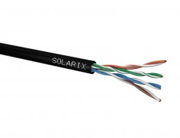 Instalační kabel Solarix CAT5E UTP PE Fca venkovní 100m/ box SXKD-5E-UTP-PE  (27724191)