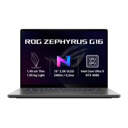 ASUS ROG Zephyrus G16/ GU605MZ/ U9-185H/ 16"/ 2560x1600/ 32GB/ 2TB SSD/ RTX 4080/ W11H/ Gray/ 2R  (GU605MZ-NEBULA026W)