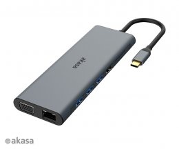AKASA - USB Type-C 14-In-1 dokovací stanice 60W  (AK-CBCA28-18BK)