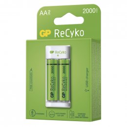 GP nabíječka baterií Eco E211 + 2× AA REC 2000  (1604821110)