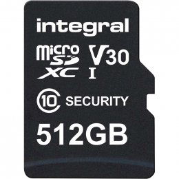 512 GB bezpečnostní kamera microSD karta pro palubní kamery, domácí kamery, CCTV, body kamery a drony INMSDX512G10SE  (INMSDX512G10SE)