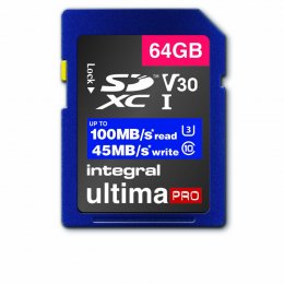 Vysokorychlostní SDHC/XC V30 UHS-I U3 64GB SD paměťová karta INSDX64G1V30  (INSDX64G1V30)