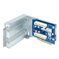 QNAP Riser Card Module, 1 x PCIe 3 x8 to 2 x PCIe 3 x4, x73AU short depth 2U chassis  (BRKT-RISER-2P-2U)