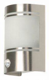 Venkovní Nástěnné Svítidlo 60 W S Pohybovým Čidlem Broušená Ocel (RA-5000299)  (RA-5000299)