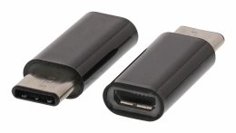 Adaptér USB 2.0 USB-C Zástrčka - USB Micro B Zásuvka Černá VLCP60910B  (VLCP60910B)