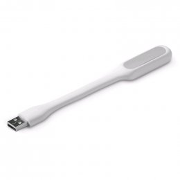 USB lampička k notebooku C-TECH UNL-04, flexibilní, bílá  (UNL-04W)