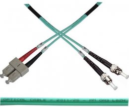 Optický patch kabel duplex SC-ST 50/ 125 MM 1m OM3  (1310)