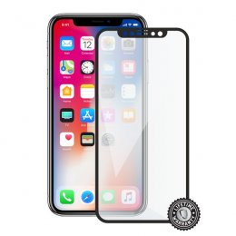 Screenshield APPLE iPhone X/ Xs Tempered Glass protection (full COVER black)  (APP-TG3DBIPHX-D)