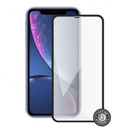 Screenshield APPLE iPhone Xr Tempered Glass protection (full COVER black)  (APP-TG3DBIPHXR-D)