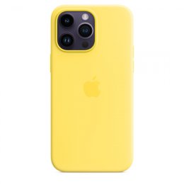 iPhone 14 Pro Max Silicone Case with MS - C.Yellow  (MQUL3ZM/A)