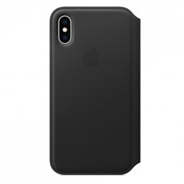 iPhone XS Leather Folio - Black  (MRWW2ZM/A)