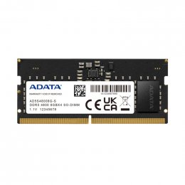 Adata/ SO-DIMM DDR5/ 8GB/ 4800MHz/ CL40/ 1x8GB  (AD5S48008G-S)