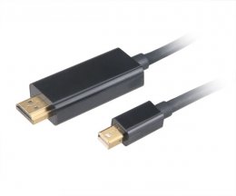 AKASA - adaptér miniDP na HDMI - aktivní  (AK-CBDP19-18BK)
