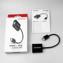 AXAGON RVH-VGAN, HDMI -> VGA redukce /  adaptér, FullHD, audio výstup, micro USB nap. konektor  (RVH-VGAN)