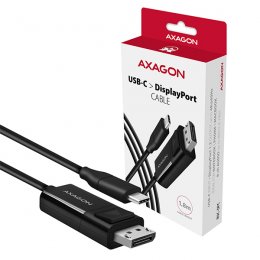 AXAGON RVC-DPC, USB-C -> DisplayPort redukce /  kabel 1.8m, 4K/ 60Hz  (RVC-DPC)