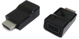 Kab. redukce HDMI na VGA, M/ F, černá  (A-HDMI-VGA-001)
