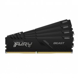 Kingston FURY Beast/ DDR4/ 16GB/ 2666MHz/ CL16/ 4x4GB/ Black  (KF426C16BBK4/16)