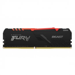 Kingston FURY Beast/ DDR4/ 8GB/ 3200MHz/ CL16/ 1x8GB/ RGB/ Black  (KF432C16BBA/8)
