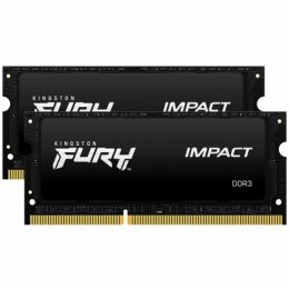 Kingston FURY Impact/ SO-DIMM DDR3L/ 8GB/ 1866MHz/ CL11/ 2x4GB/ Black  (KF318LS11IBK2/8)