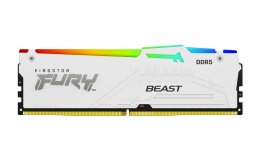 Kingston FURY Beast/ DDR5/ 16GB/ 6000MHz/ CL30/ 1x16GB/ RGB/ White  (KF560C30BWA-16)
