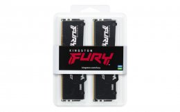 Kingston FURY Beast/ DDR5/ 64GB/ 6400MHz/ CL32/ 2x32GB/ RGB/ Black  (KF564C32BBAK2-64)