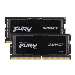 Kingston FURY Impact/ SO-DIMM DDR5/ 32GB/ 6400MHz/ CL38/ 2x16GB/ Black  (KF564S38IBK2-32)