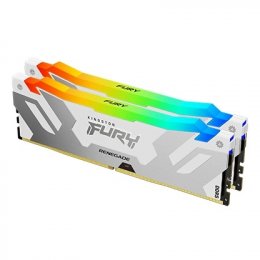 Kingston FURY Renegade/ DDR5/ 32GB/ 7200MHz/ CL38/ 2x16GB/ RGB/ White  (KF572C38RWAK2-32)