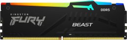 Kingston FURY Beast/ DDR5/ 128GB/ 5200MHz/ CL40/ 4x32GB/ RGB/ Black  (KF552C40BBAK4-128)