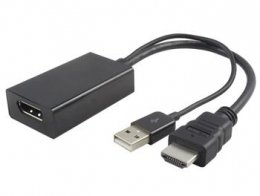 PremiumCord  adaptér HDMI to  DisplayPort  Male/ Female s napájením z USB  (kportad09)