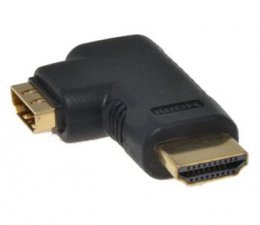 PremiumCord HDMI adapter19pin, F/ M, 90° levá  (kphdma-12)